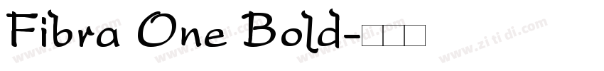 Fibra One Bold字体转换
